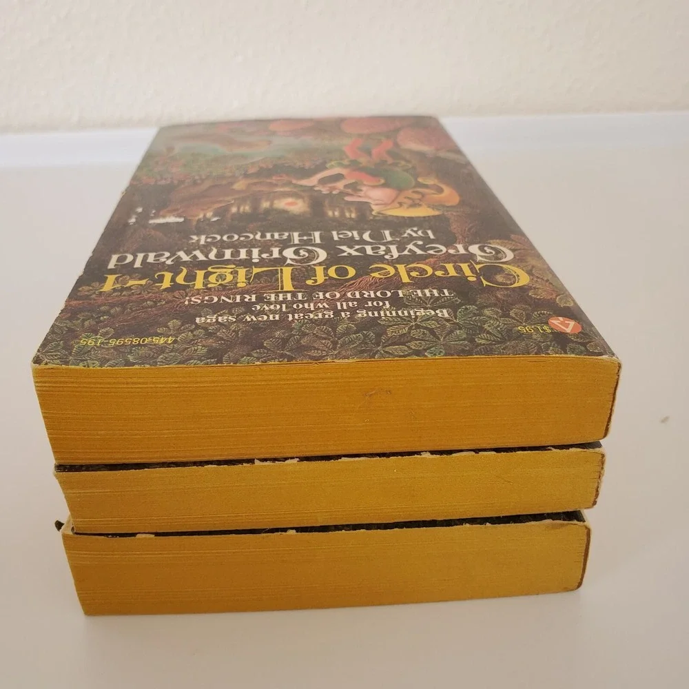 Circle of Light Niel Hancock 3 Book Lot Fantasy Greyfax Grimwald Calix Stay 1977